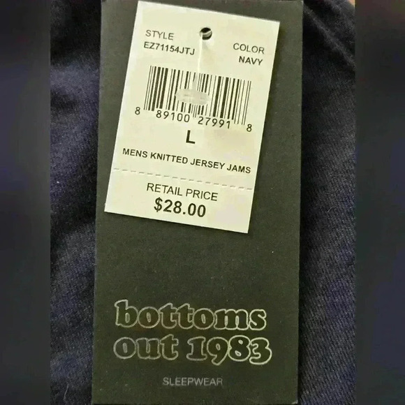 BOTTOMS OUT sleepwear, shorts mens large blue, brand new - Picture 6 of 7